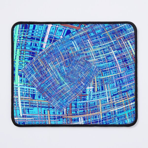 Item preview, Abstract blue checkered fractals pattern. designed and sold by IaroslavB.