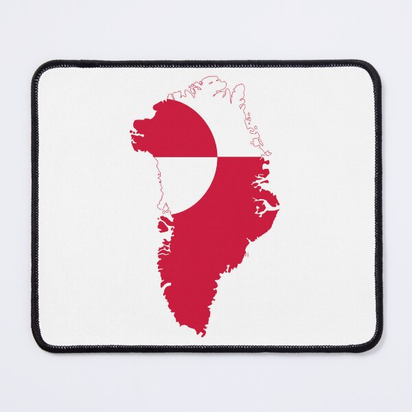 Item preview, Flag Map of Greenland designed and sold by Beluga Cat.