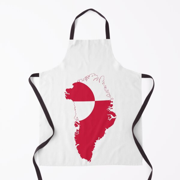 Item preview, Flag Map of Greenland designed and sold by Beluga Cat.