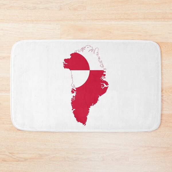 Item preview, Flag Map of Greenland designed and sold by Beluga Cat.