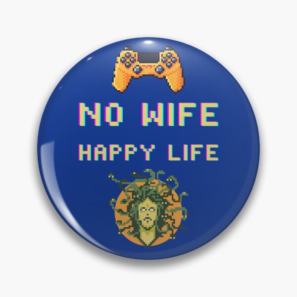 Item preview, NO WIFE HAPPY LIFE designed and sold by ManCardDesigns.