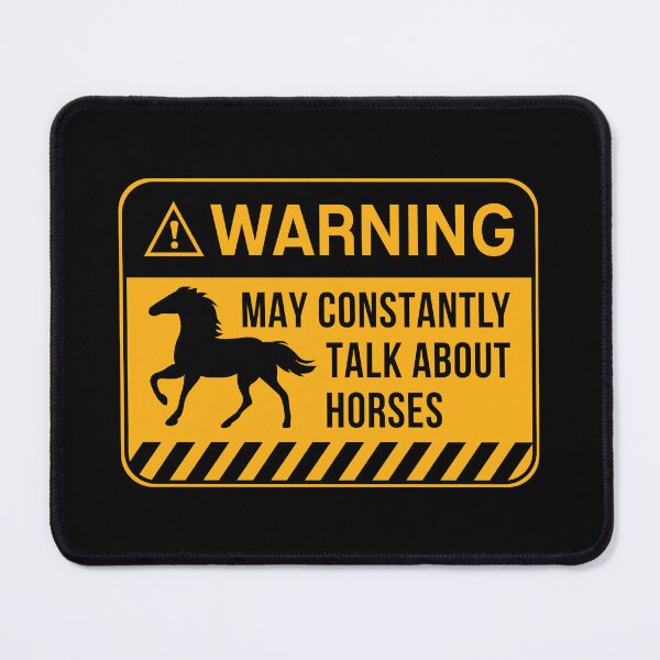 Item preview, Warning May Constantly Talk About Horses designed and sold by T-shirt For You.