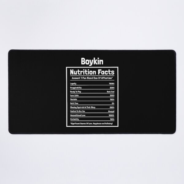 Item preview, Boykin Nutrition Facts Funny Dog Gift designed and sold by Guarddogdrive.