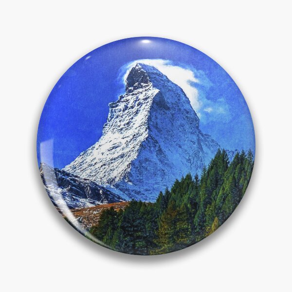 Item preview, Matterhorn Mountain Switzerland Zermatt, Matterhorn Mountain Swiss Alps, Zermatt Townn Matterhorn Oil Paint, Switzerland Highest Peak designed and sold by Paintcorner.