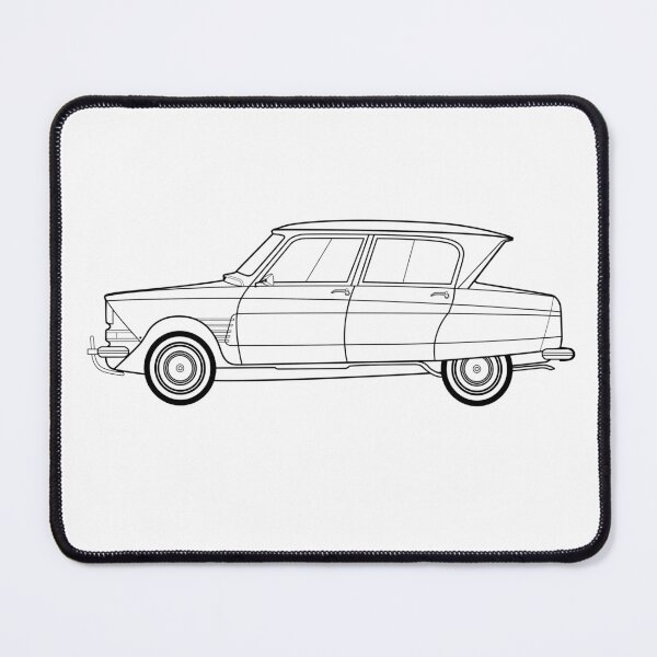 Item preview, Cit roen Ami6 Line drawing artwork designed and sold by RJWautographics.