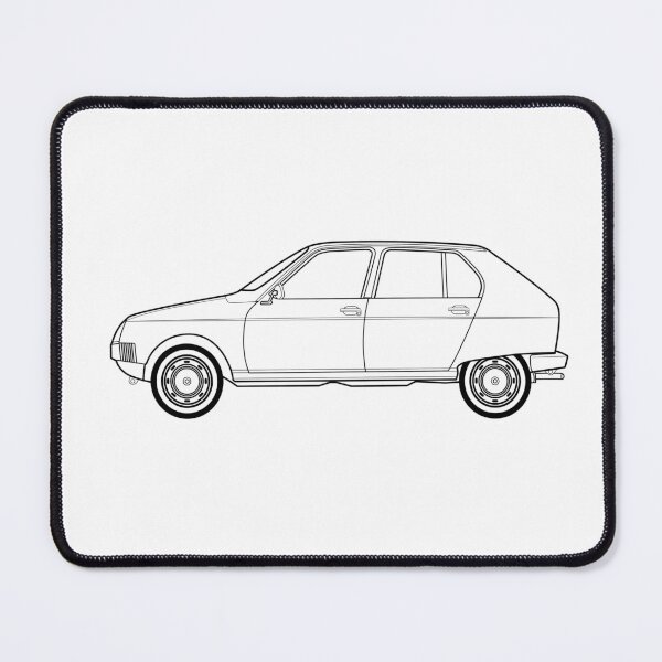 Item preview, Cit roen Visa mk1 outline drawing artwork designed and sold by RJWautographics.
