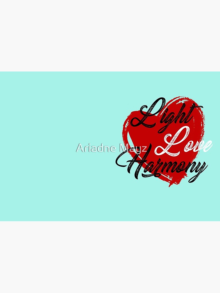 Light, Love & Harmony - Willow Bend Zen decal by Soul-Bird