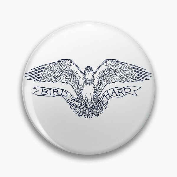 Item preview, Bird Hard (Navy Lines) designed and sold by LauraWolfArtist.