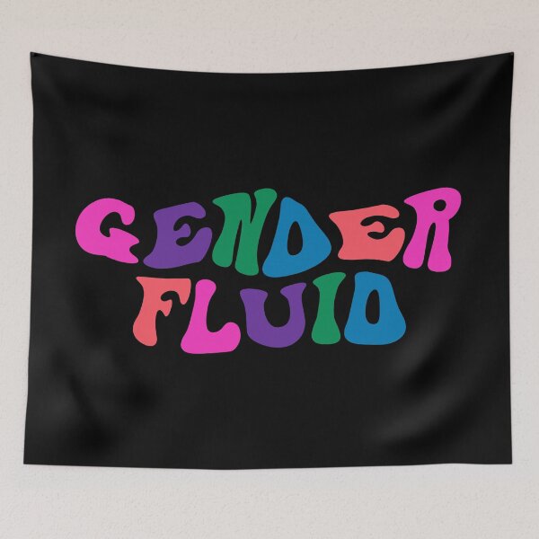 Item preview, Genderfluid - Liquid Text Design - LGBT  designed and sold by CamSkot.