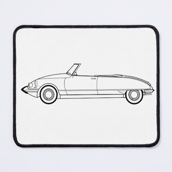 Item preview, Cit roen DS Decapotable line drawing artwork designed and sold by RJWautographics.