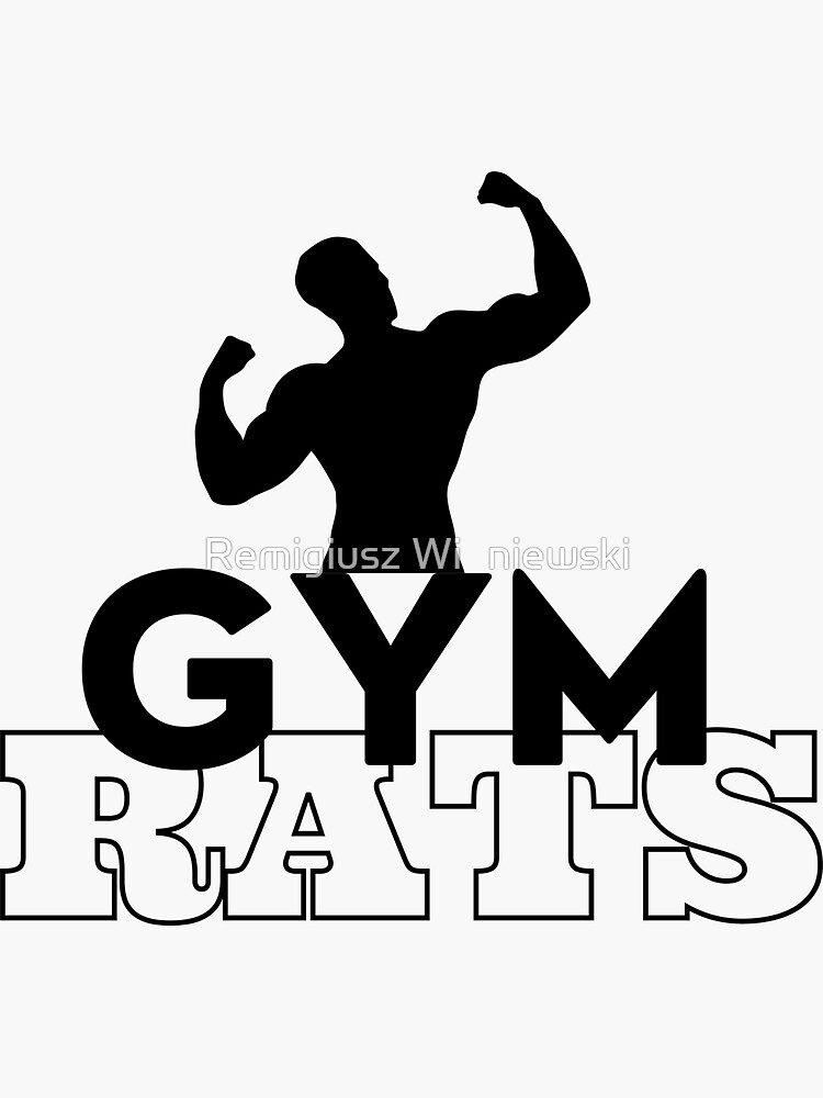 Gym rat Sticker for Sale by gabster69