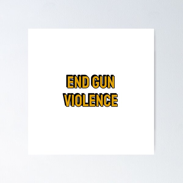 Item preview, End gun violence - no more silence designed and sold by Inspirationmotivation.