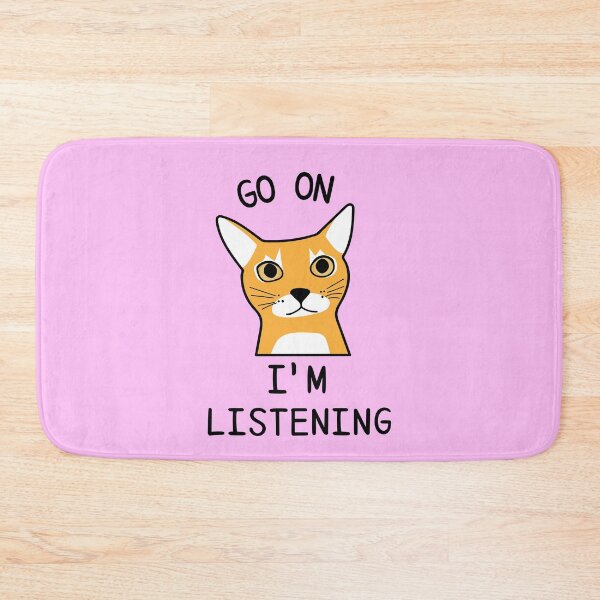 Item preview, Emphatic Listening Cat - Im Listening - Funny designed and sold by Hic21.