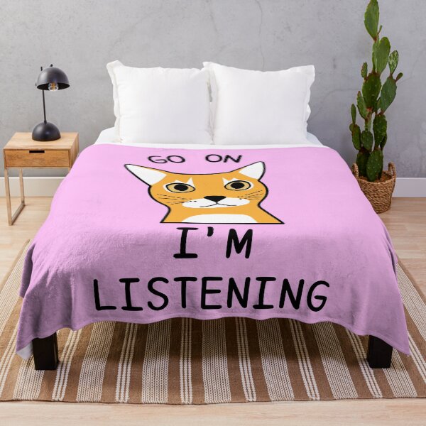 Item preview, Emphatic Listening Cat - Im Listening - Funny designed and sold by Hic21.