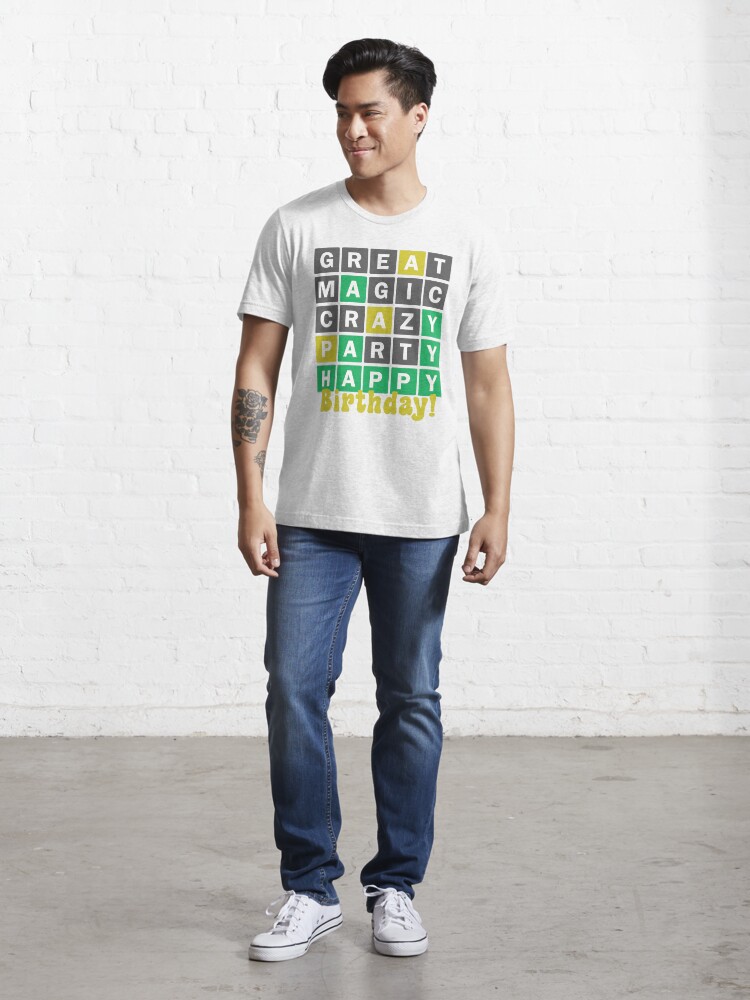 Camiseta «Feliz cumpleaños inspirado en Wordle, día de la madre de