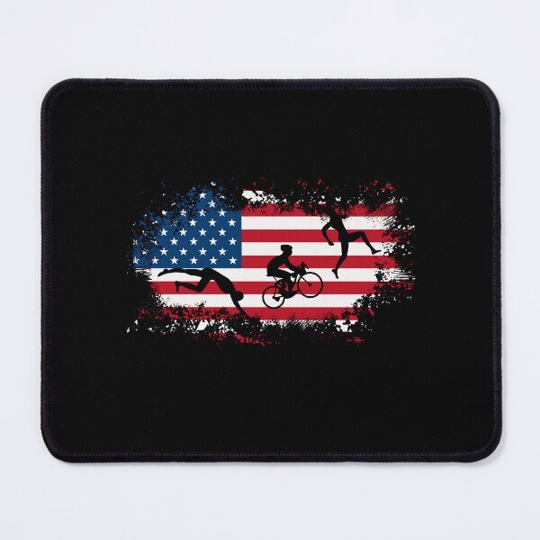 Item preview, triathlon american flag designed and sold by rachidhaz.