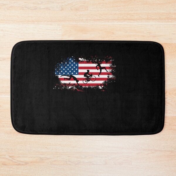 Artikelvorschau, Triathlon amerikanische Flagge entworfen und verkauft von rachidhaz.