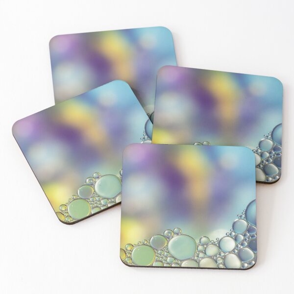 Item preview, Colorful blurry background, ornament made of soft clear bubbles designed and sold by Lukasz Szczepanski.