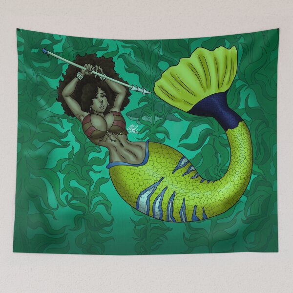 Item preview, Kelp Forest Mermaid designed and sold by OliverIlustra.