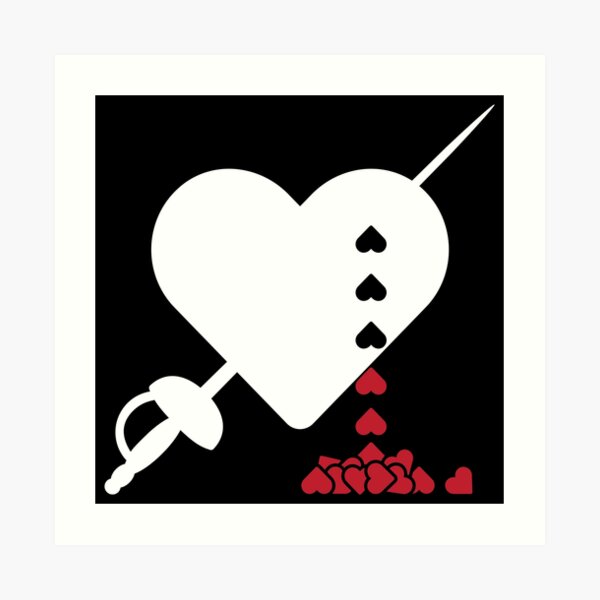 ""Run Me Through" (White) Our Flag Means Death (OMFD)" Art Print for Sale by