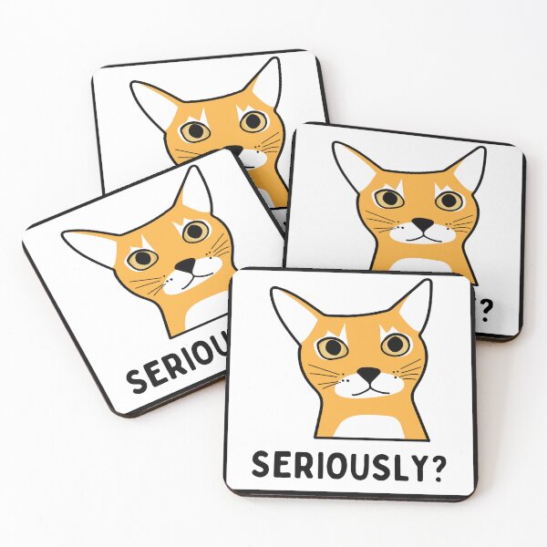 Item preview, Seriously Face Cat - Seriously? Funny And Sarcastic designed and sold by Hic21.