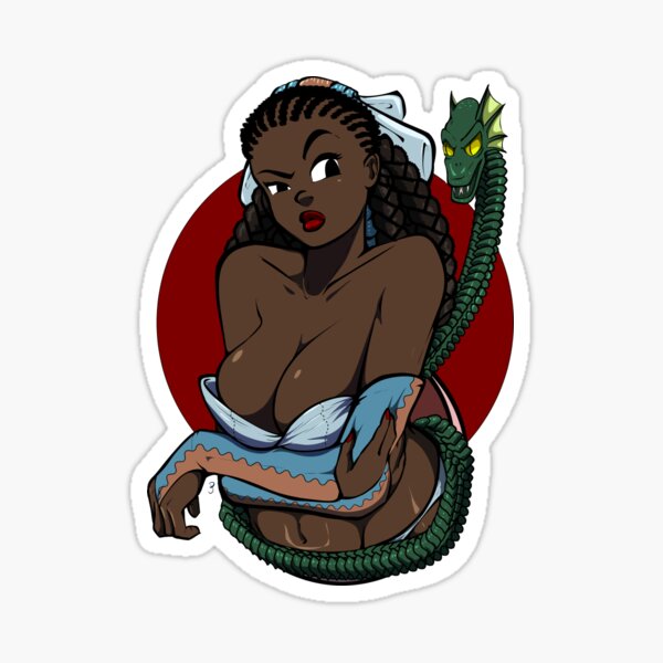 Green Snake Groan Sticker
