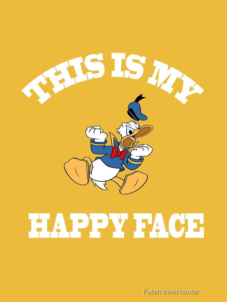 Disover Donald Duck Angry Grumpy This Is My Happy Face Essential T-Shirt