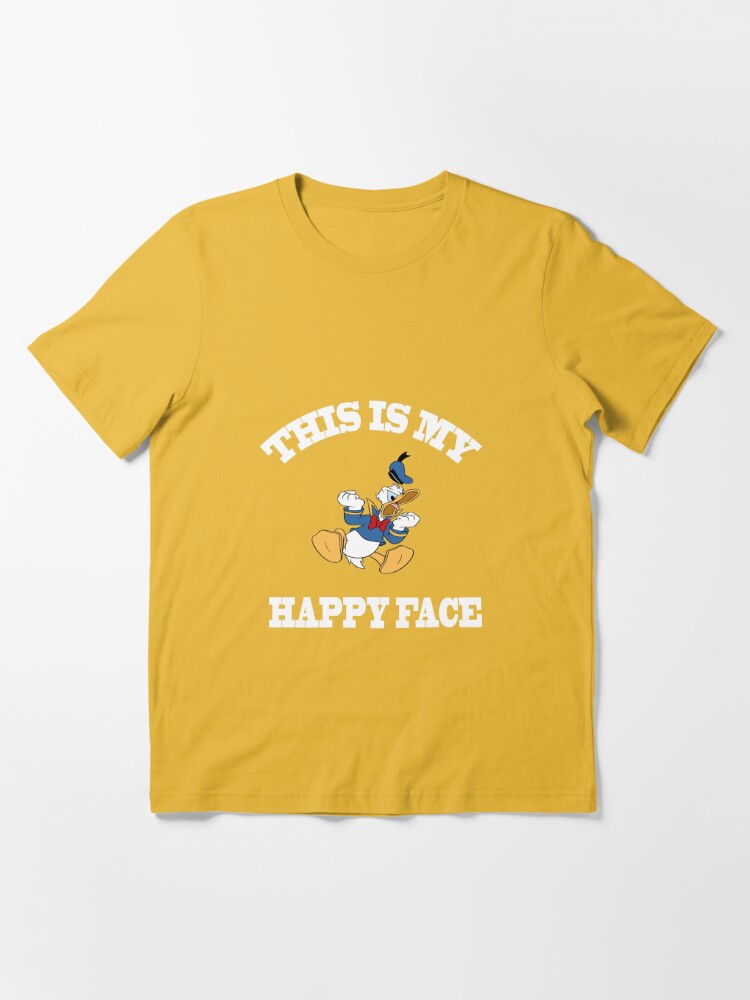 Discover Donald Duck Angry Grumpy This Is My Happy Face Essential T-Shirt
