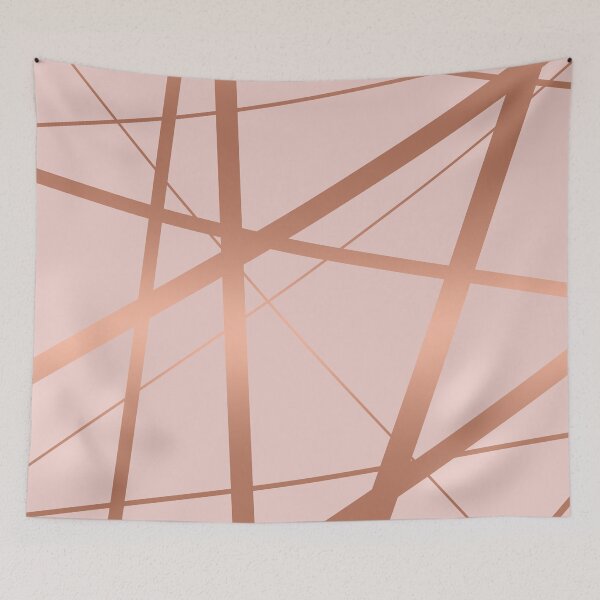 Item preview, Pink and Copper Geometric Lines designed and sold by UrbanEpiphany.