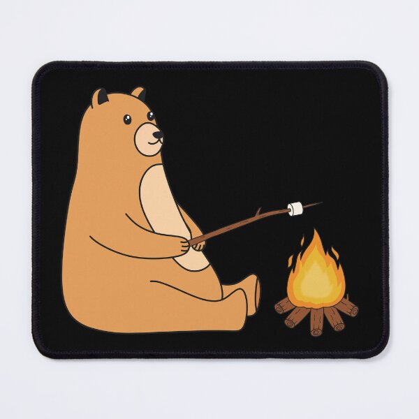 Item preview, A Cute Bear Roasting Marshmallow On A Campfire designed and sold by ttttee.