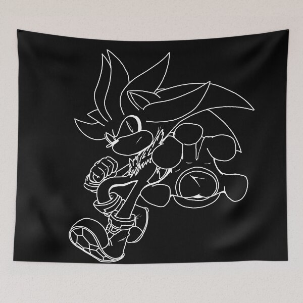 Item preview, Silver the Hedgehog (White Line) designed and sold by T-Draguuno.