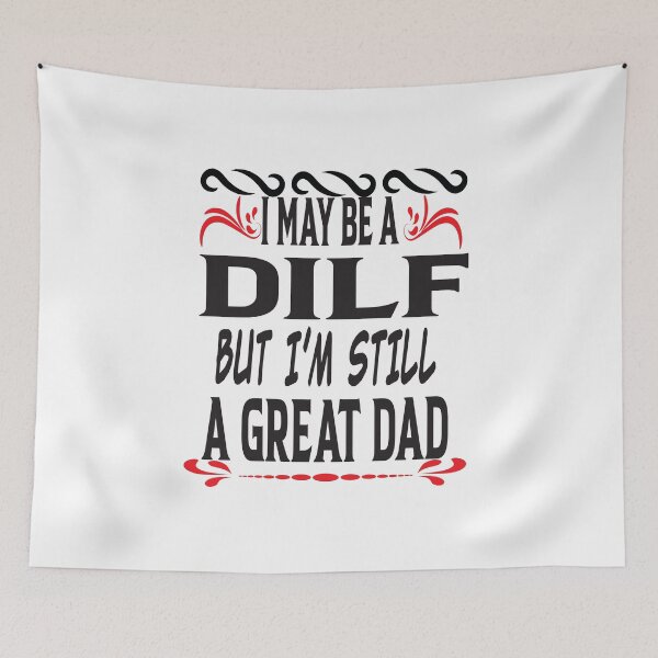 Item preview, Mens DILF Funny Dad Humor Tee Great Dad Funny Dad Gifts designed and sold by ASSOUKI9.