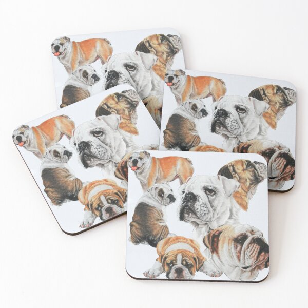 Item preview, English Bulldog Montage designed and sold by BarbBarcikKeith.