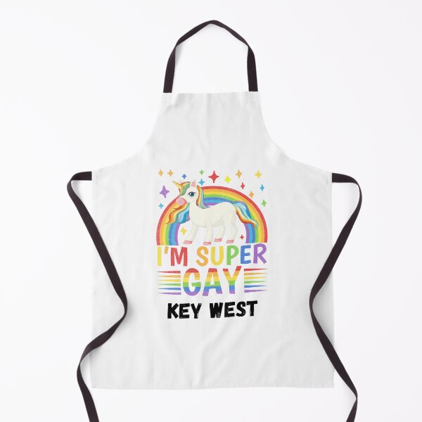 Item preview, I'm Super Gay - Key West Gay Pride Unicorn with Rainbow designed and sold by WigOutlet.