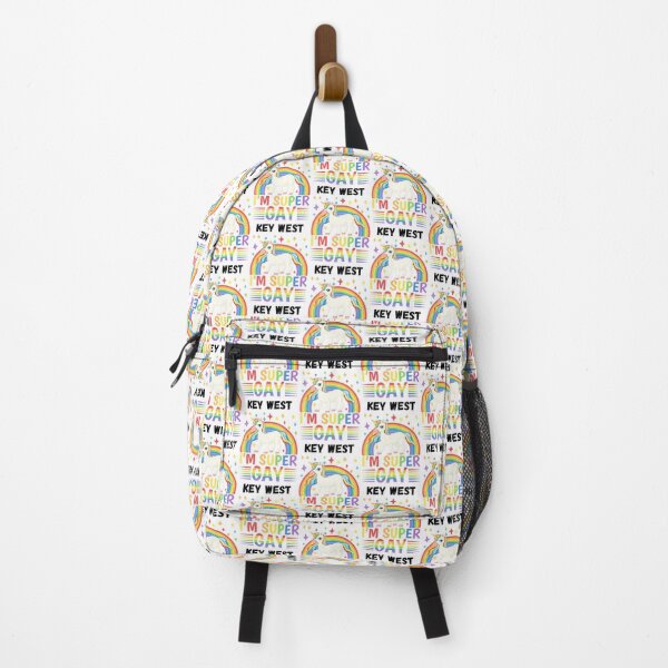 Item preview, I'm Super Gay - Key West Gay Pride Unicorn with Rainbow designed and sold by WigOutlet.