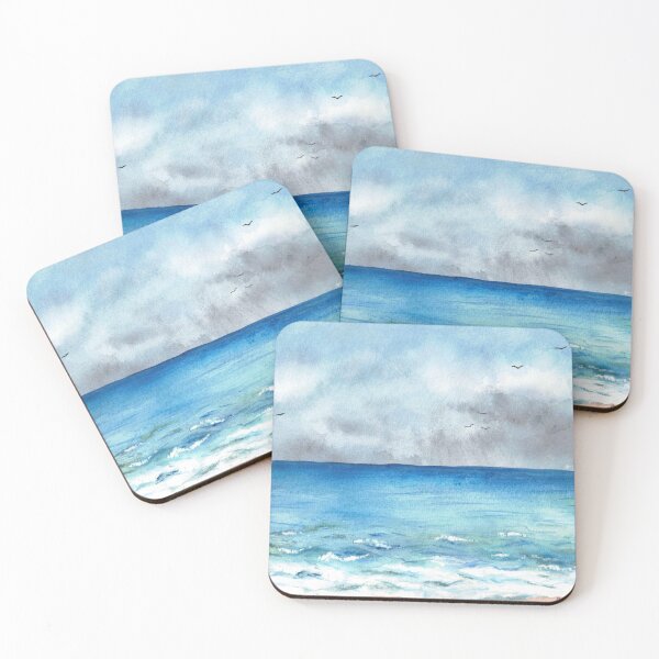 Item preview, Pacific Ocean Storm Watercolor designed and sold by Kelley-Art.