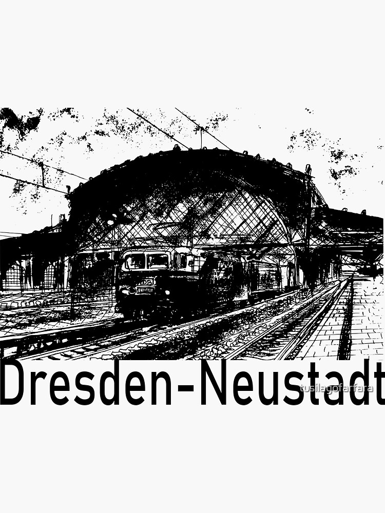 "DresdenNeustadt" Sticker by tusilagofarfara Redbubble