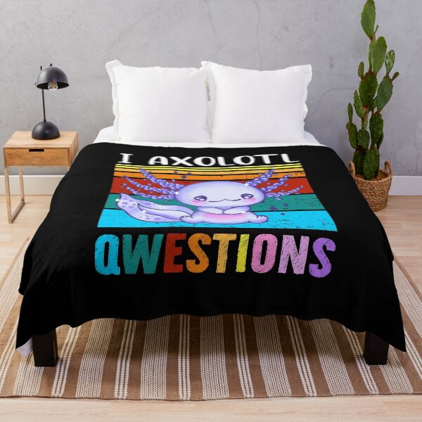 Item preview, Funny Squishable Axolotl Quote, Mexican Walking Fish, I Axolotl Questions designed and sold by PRINTED ..