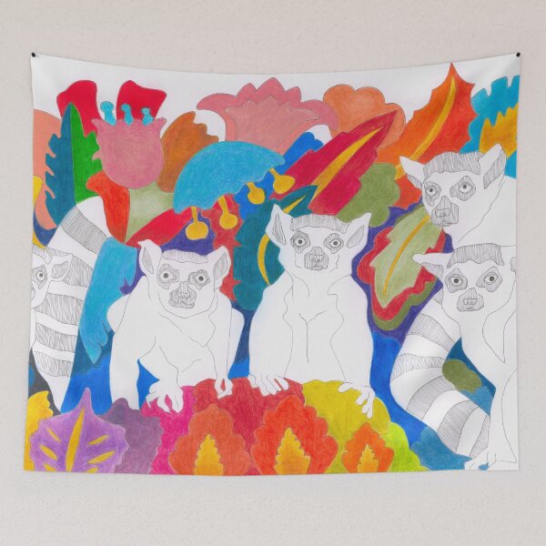 Item preview, puzzled lemurs designed and sold by NINIPO.