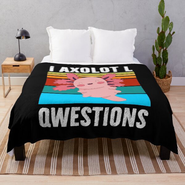Item preview, Funny Squishable Axolotl Quote, Mexican Walking Fish, I Axolotl Questions designed and sold by PRINTED ..