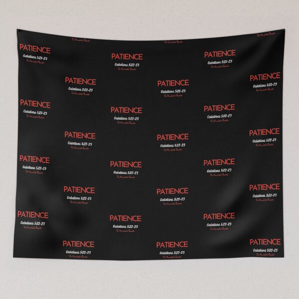 Item preview, The Fruit of The Spirit Patience - Black, Red designed and sold by TheReporter1.