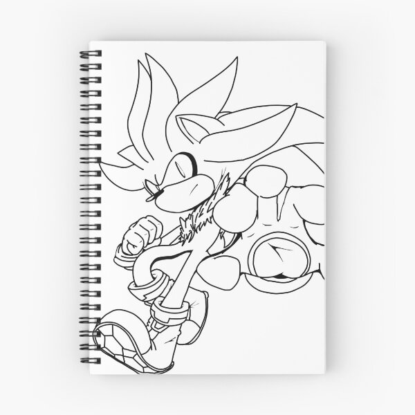 Item preview, Silver the Hedgehog (Black Line) designed and sold by T-Draguuno.