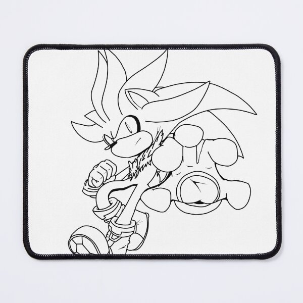 Item preview, Silver the Hedgehog (Black Line) designed and sold by T-Draguuno.