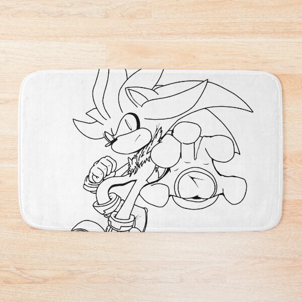 Item preview, Silver the Hedgehog (Black Line) designed and sold by T-Draguuno.