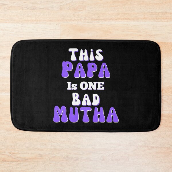 Item preview, Retro This Papa is One Bad Mutha Father's Day Birthday Gift Purple Letters designed and sold by podguy.