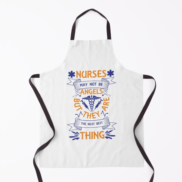 Item preview, Nurses May Not Be Angels But They Are The Next Best Thing Love Medical Motivational Quotes Saying Happy Life Apparel Essential Motivation Inspiration Joy Mood designed and sold by DesignByHeartUK.