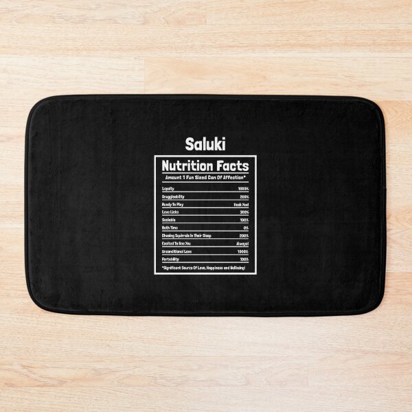 Item preview, Saluki Nutrition Facts Funny Dog Gift designed and sold by Guarddogdrive.