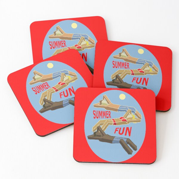 Item preview, Pool Party Sun Bathers Summer Fun designed and sold by VerdeDoodleDuck.