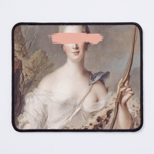 Item preview, Madame de Pompadour as Diana with Paint Mark Altered Art designed and sold by WanderingIllust.