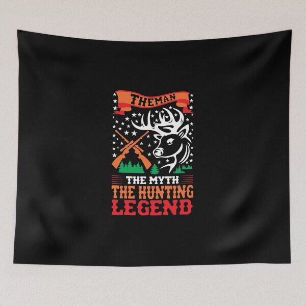 Item preview, The Man The Myth Hunting Legend Loving Hunting Evolution of Hunter Only Talent Hunting Funny Hunt Gift Premium Apparel Funny Holiday Xmas designed and sold by DesignByHeartUK.